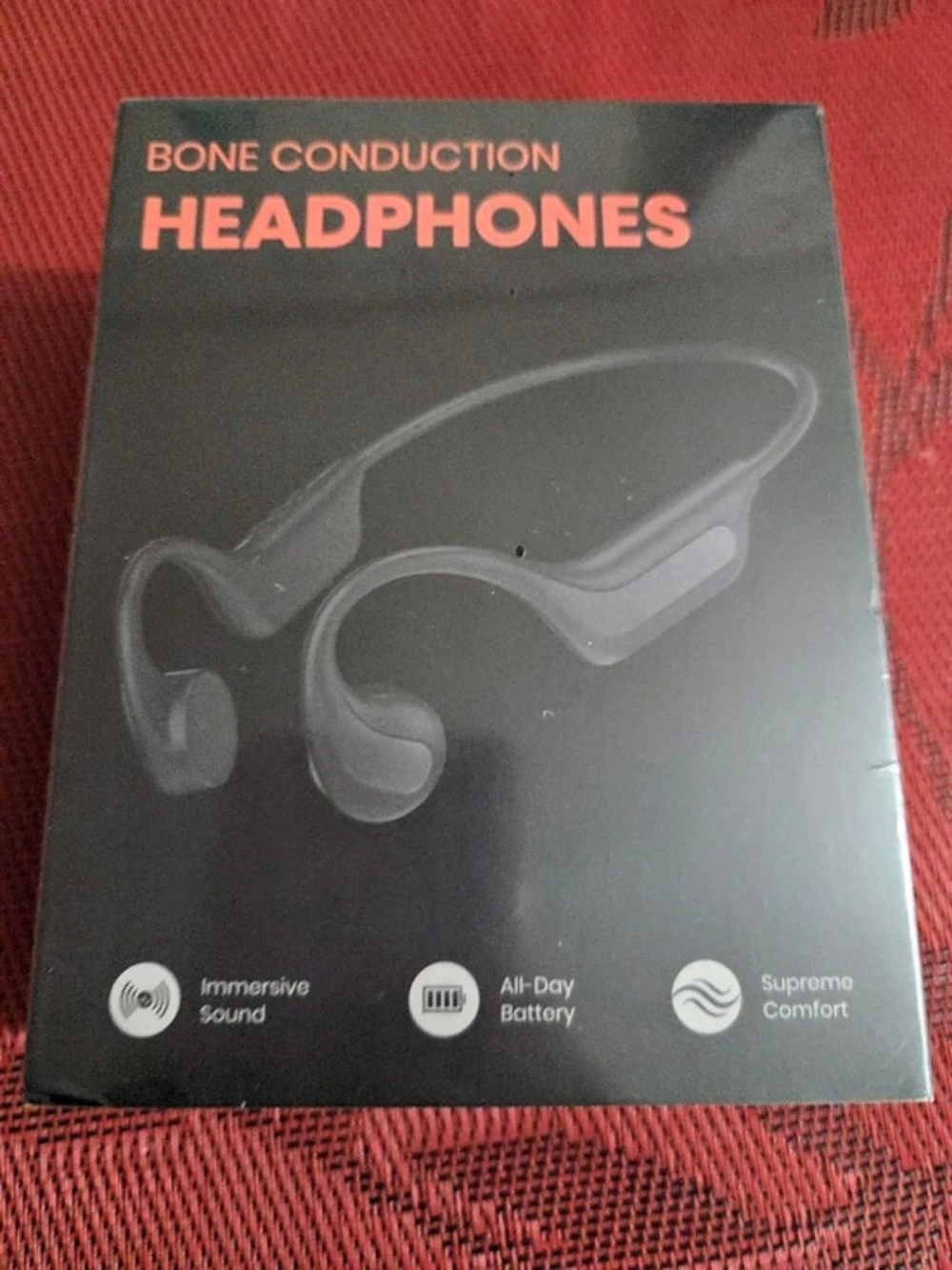 Bone Conduction Headphones Black Like New